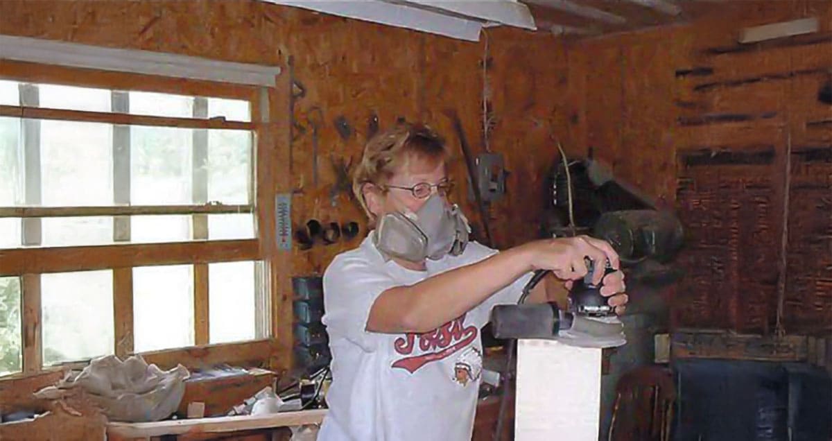 Faye sending a pantry drawer. The Titus' were involved in nearly every aspect of their conversion.