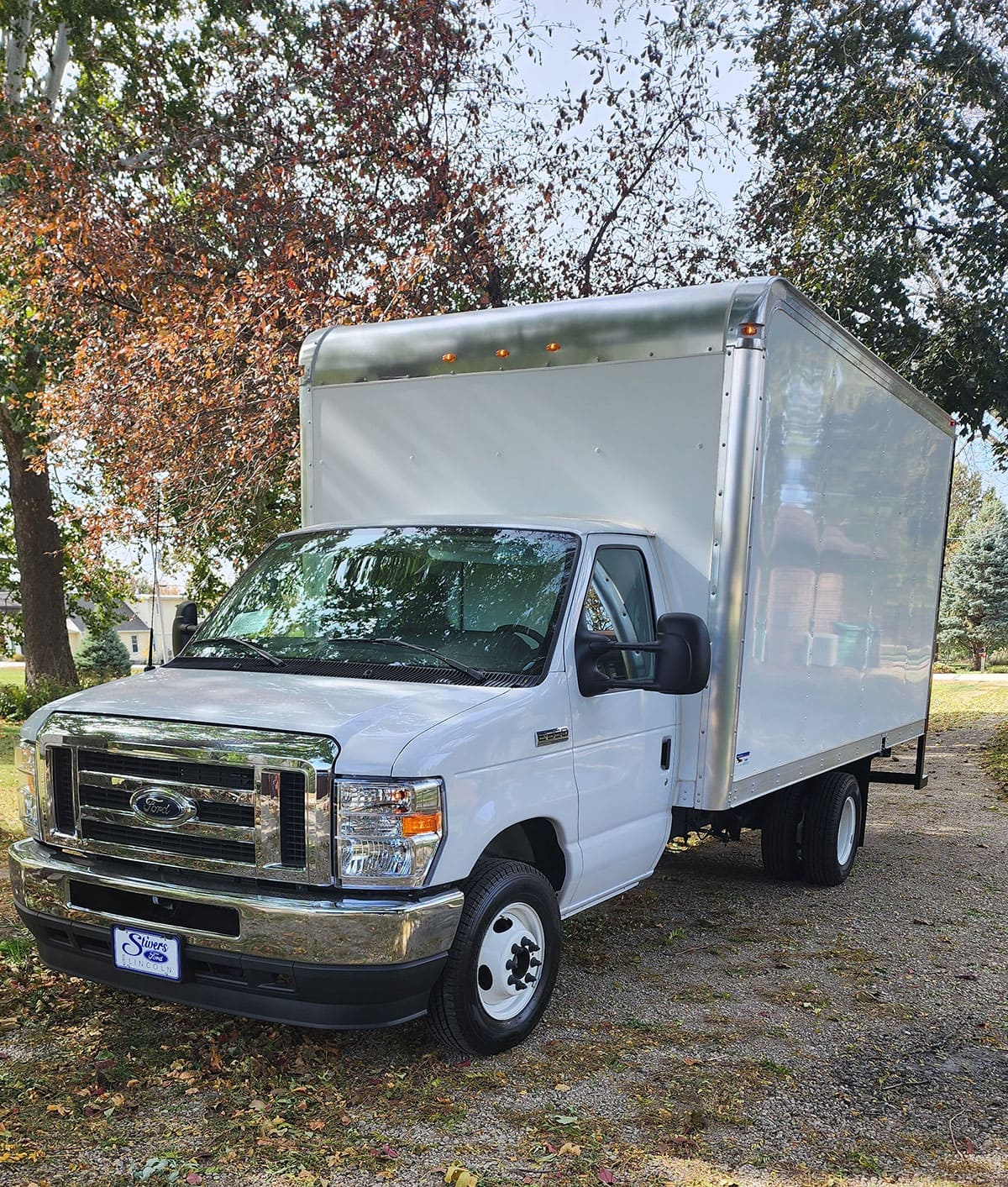 The brand new truck comes home.