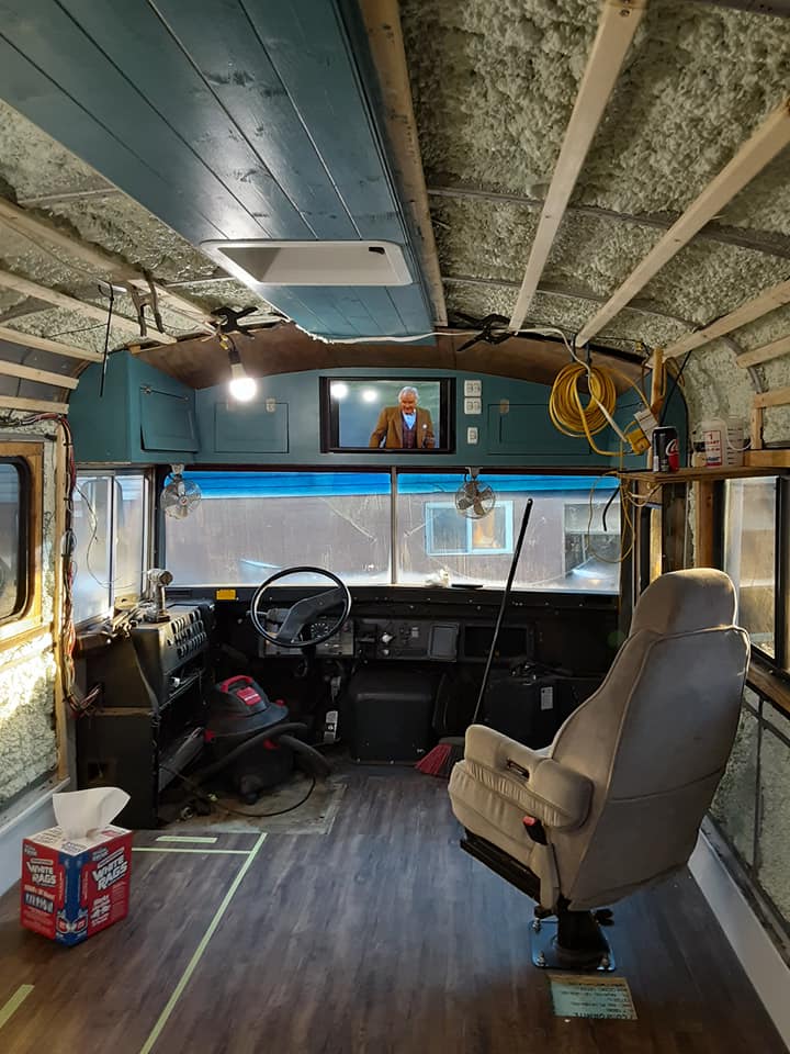 The Bain Bus. A Cozy 30' long, 1998 International Conversion - bus conversion photo
