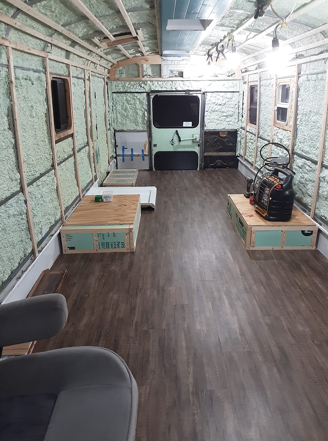 The Bain Bus. A Cozy 30' long, 1998 International Conversion - bus conversion photo