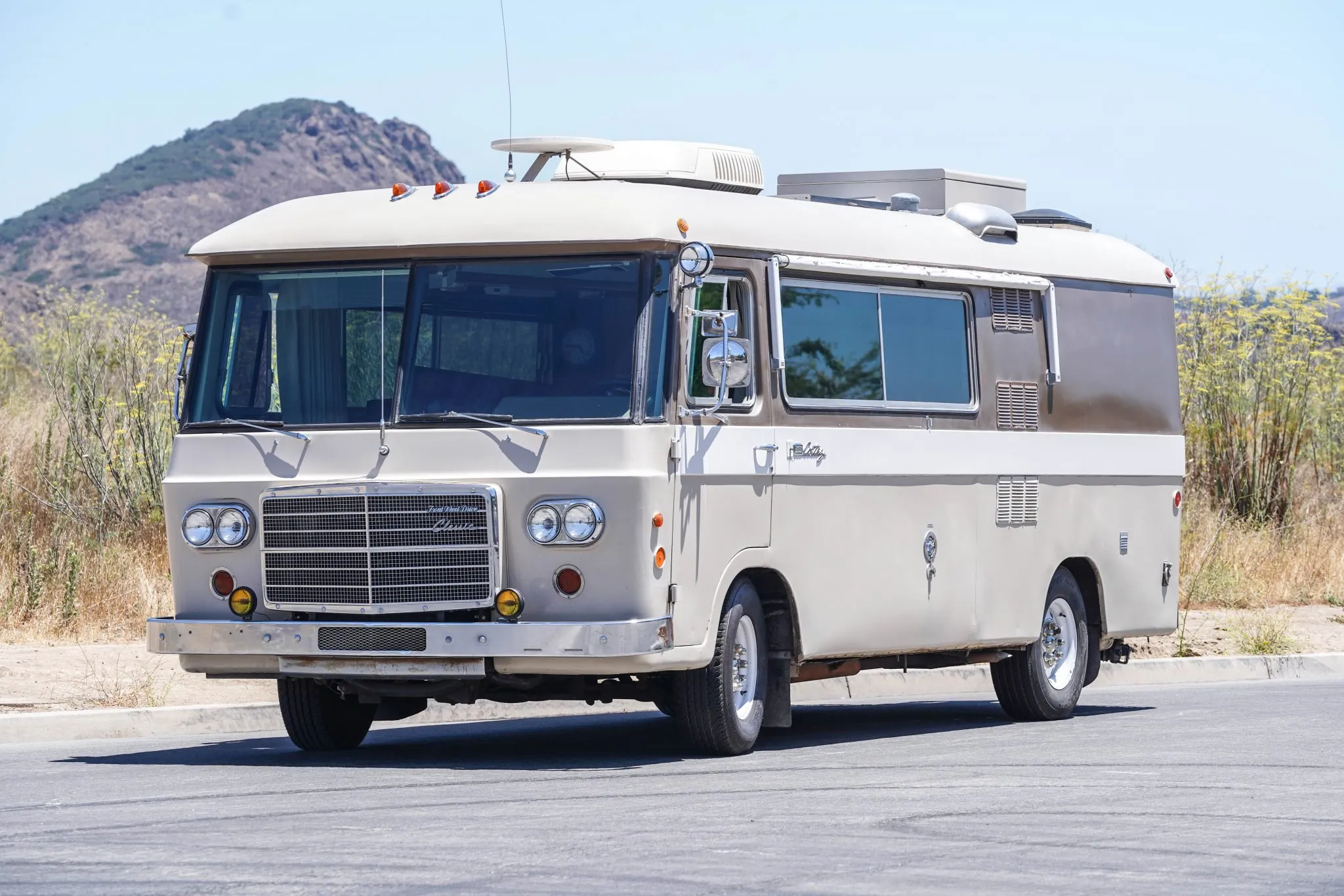 A 1968 Clark Cortez Motorhome.