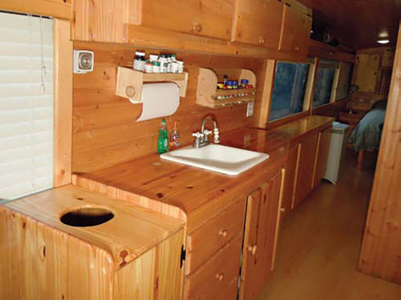 My Log Cabin Bus Conversion - bus conversion photo