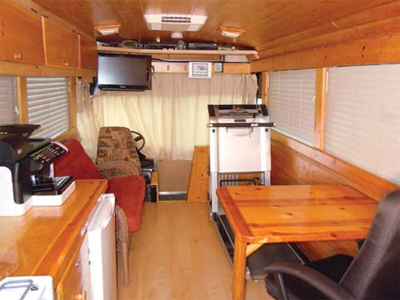 My Log Cabin Bus Conversion - bus conversion photo