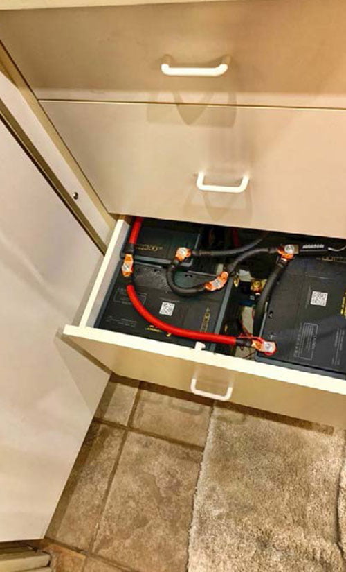 Best of Both Worlds – Combining Lead-acid and Lithium Batteries in your Bus Conversion RV - bus conversion photo