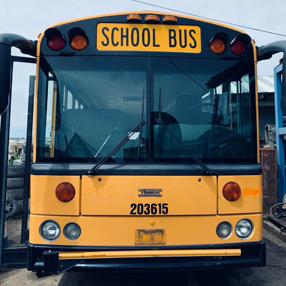 The School Bus Drought of 2020 - bus conversion photo