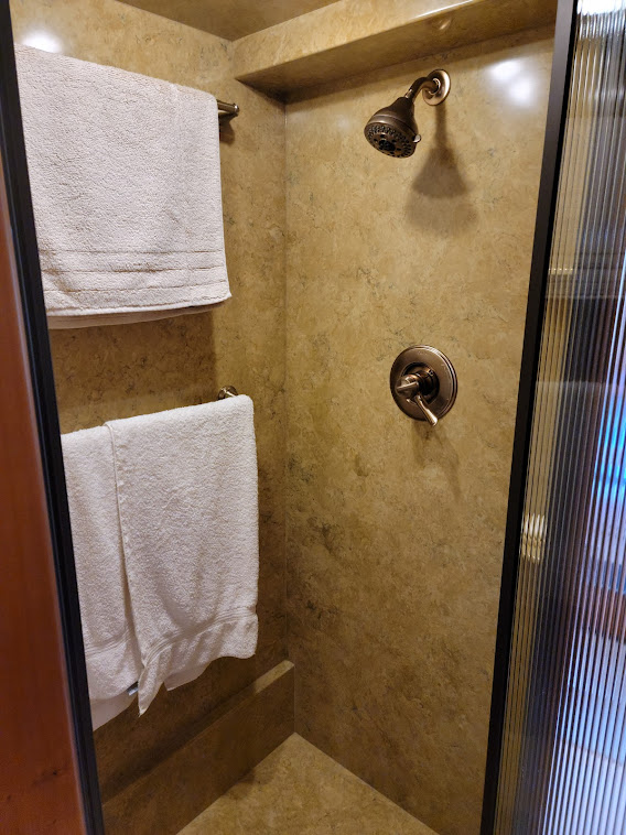 The large shower.