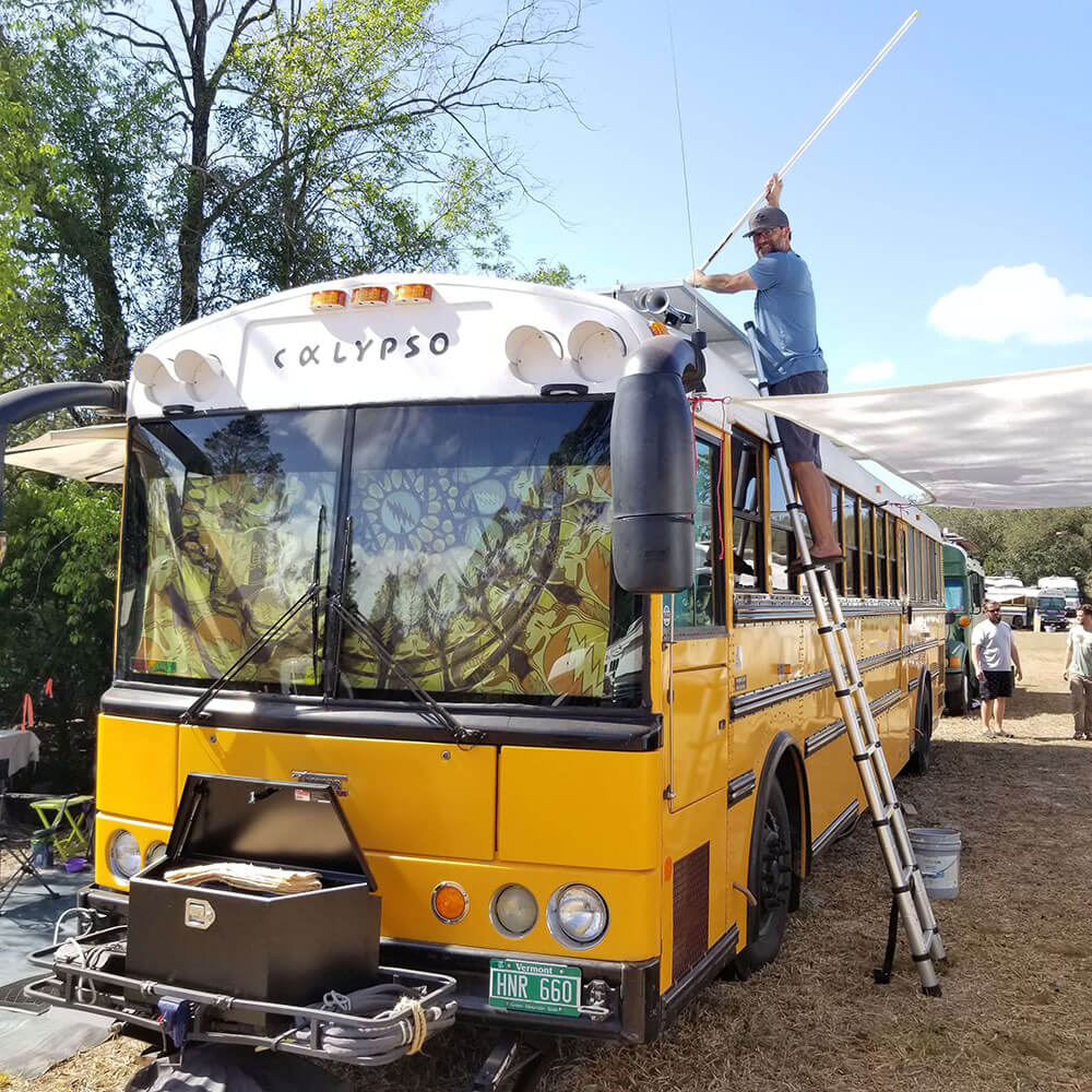 Skoolie Swarm 2022 - bus conversion photo