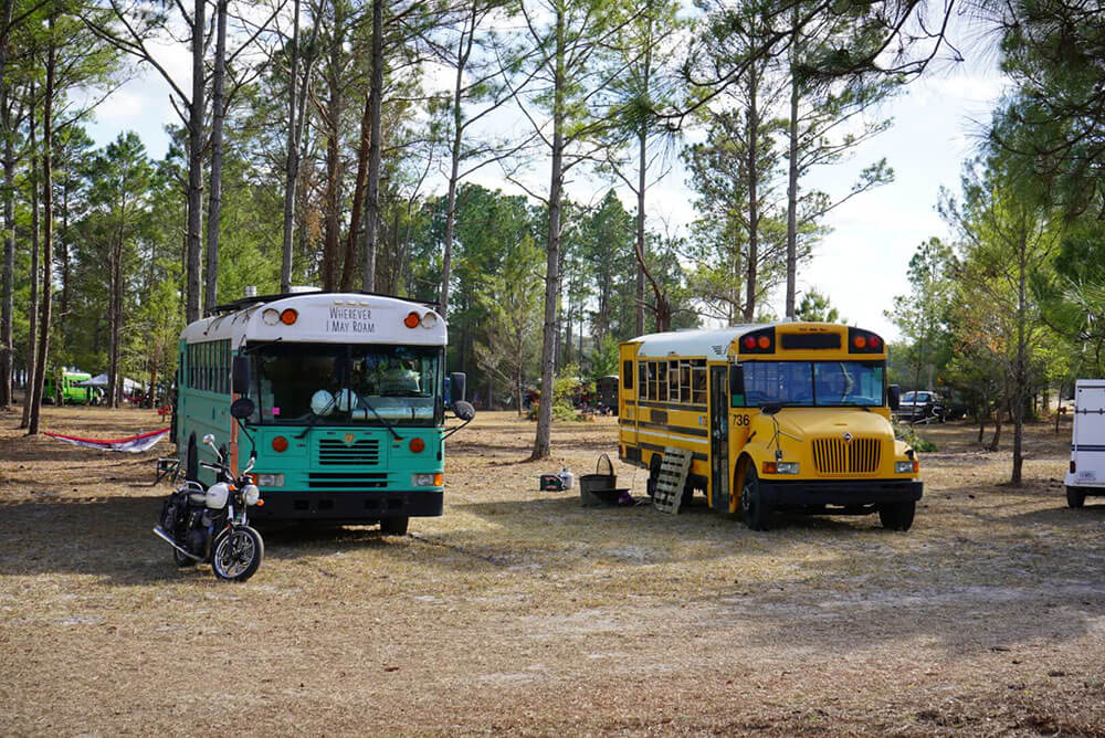 Skoolie Swarm 2022 - bus conversion photo