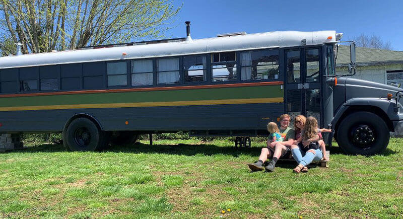 Beau the Skoolie A 2000 Thomas Freightliner - bus conversion photo
