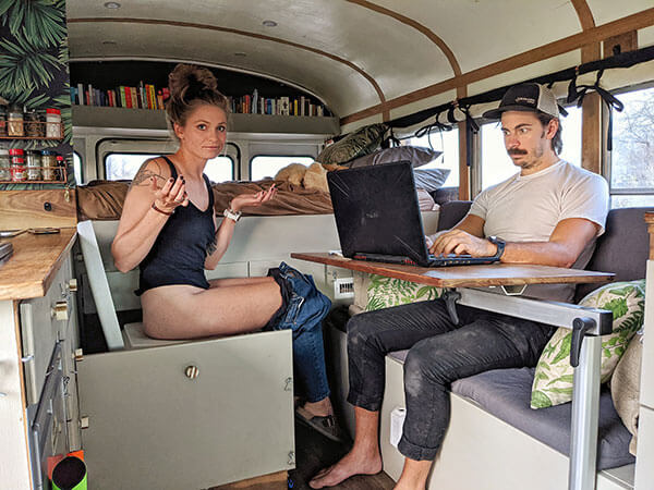 Sweet Bea - The Bus Life Kitchen – A 2001 Chevrolet 3500 Van Front Mid Bus - bus conversion photo