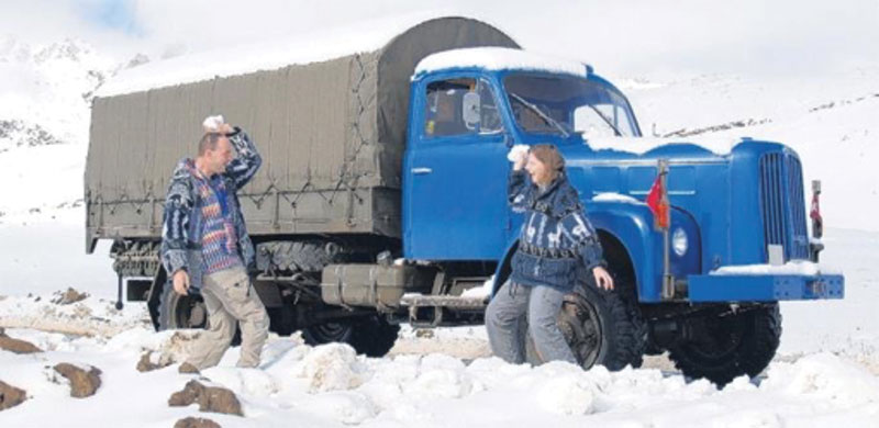 On The Road In A Converted Swiss Army Truck  - bus conversion photo