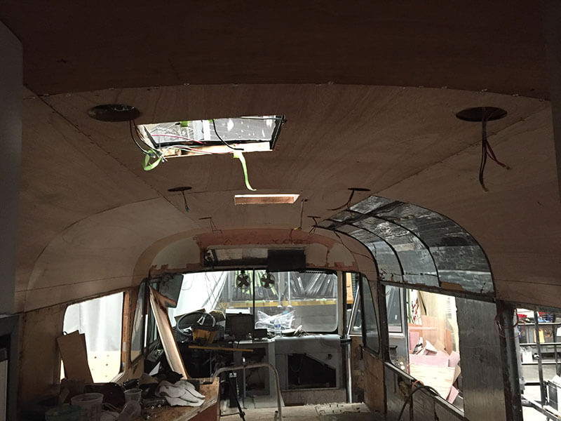 Converting a nostalgic 1956 GM Bus Into an Enjoyable RV - bus conversion photo