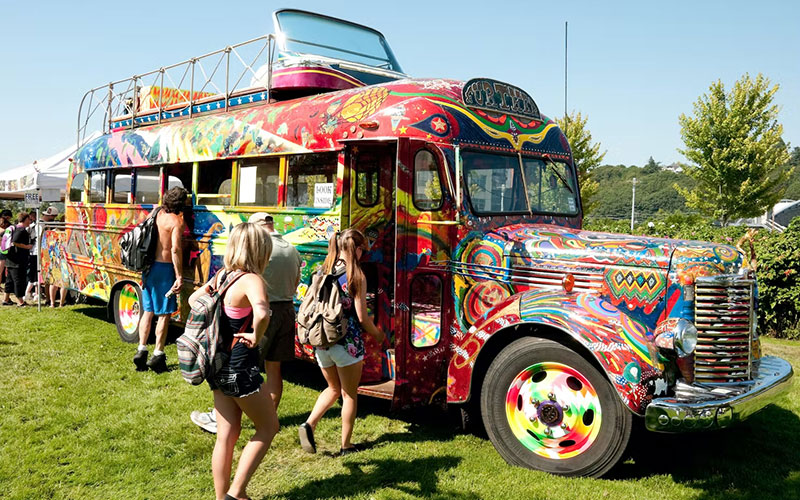 A good old-fashioned “Hippie Bus”. 