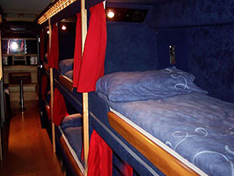 Beds in a Jumbo Cruiser. 
