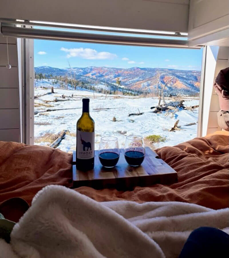 Birthday celebrations with a view.