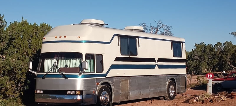 Mike O’Rourke’s bus.