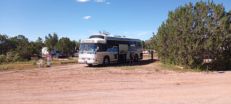 One of the old buses.