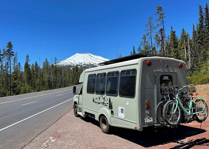 The Cascade Scenic Byway outside of Bend, Oregon.
