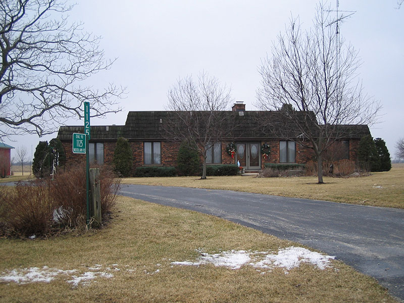 The house in Three Oaks.