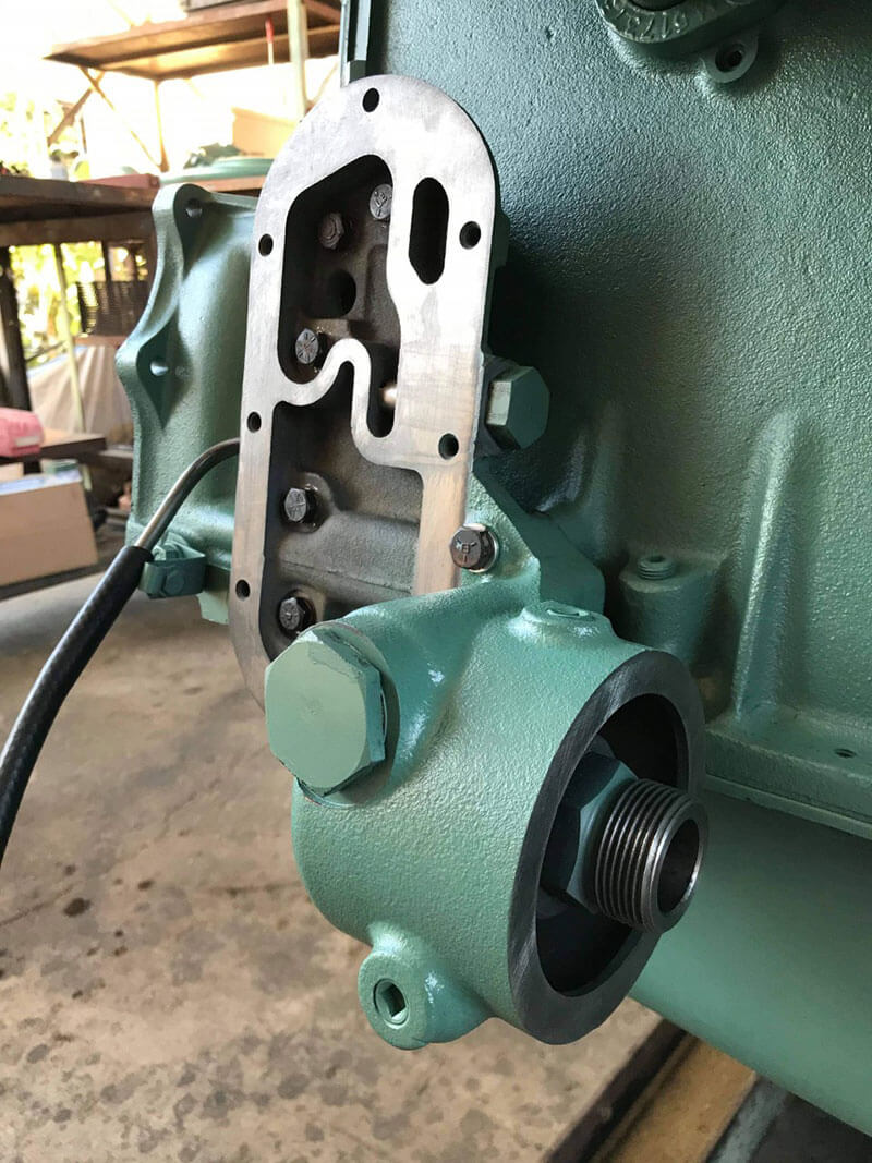 A new spin on the oil filter base