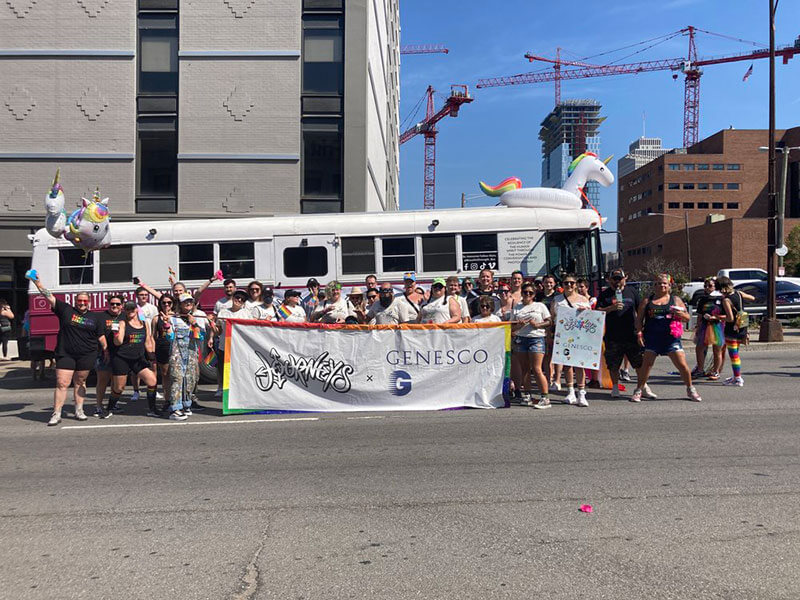 Atticus’ ﬁrst corporate sponsorship at Pride 
Nashville (June 2022).