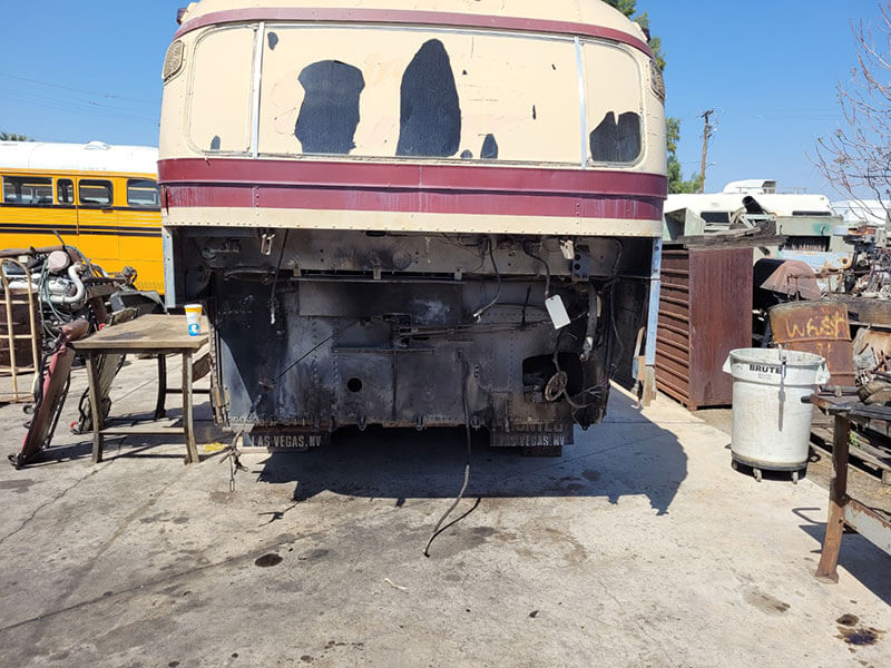 Engine-transmission cradle removed.