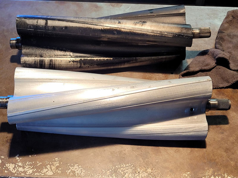 The bower before cleaning and polishing.