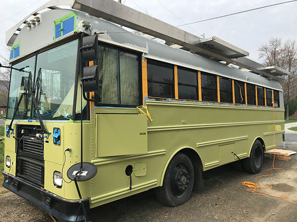 The Sasquatters – A 2003 Thomas EF Skoolie - bus conversion photo