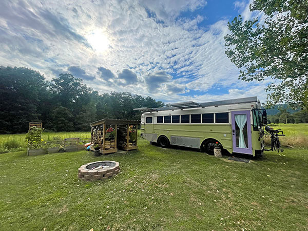 The Sasquatters – A 2003 Thomas EF Skoolie - bus conversion photo