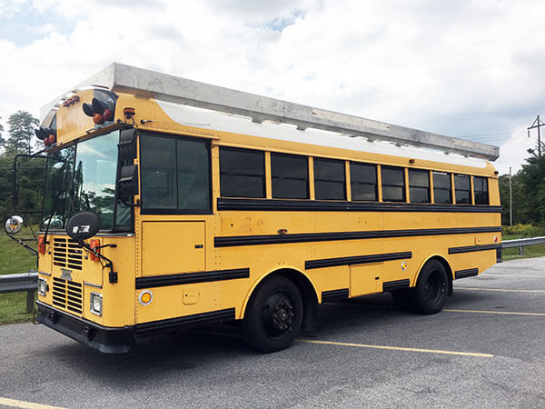 The Sasquatters – A 2003 Thomas EF Skoolie - bus conversion photo