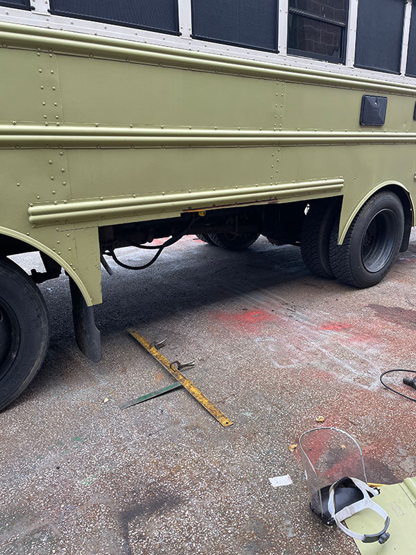 The Sasquatters – A 2003 Thomas EF Skoolie - bus conversion photo