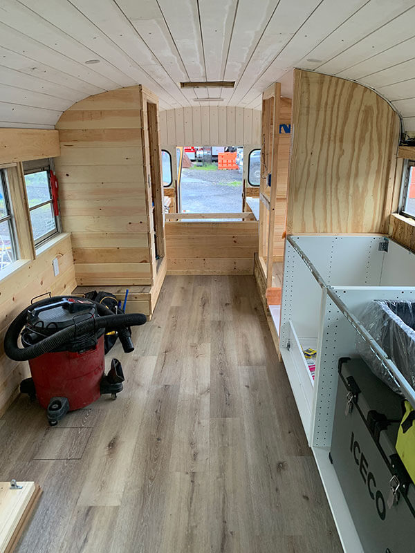 The Sasquatters – A 2003 Thomas EF Skoolie - bus conversion photo