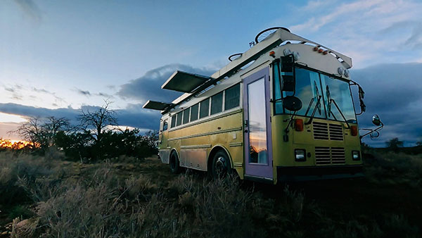 The Sasquatters – A 2003 Thomas EF Skoolie - bus conversion photo
