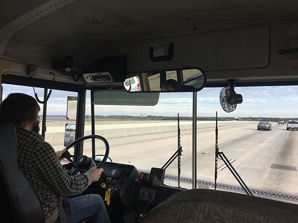 The Sasquatters – A 2003 Thomas EF Skoolie - bus conversion photo