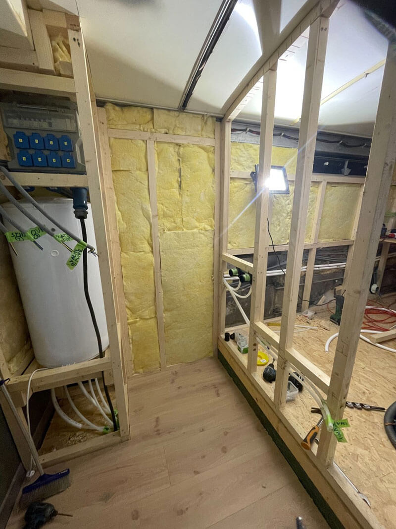 The Restoration and Conversion of a 1969 Volvo - bus conversion photo