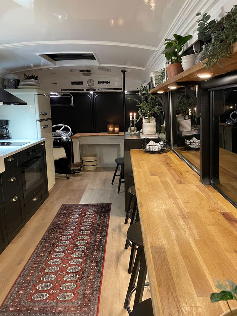 The Restoration and Conversion of a 1969 Volvo - bus conversion photo