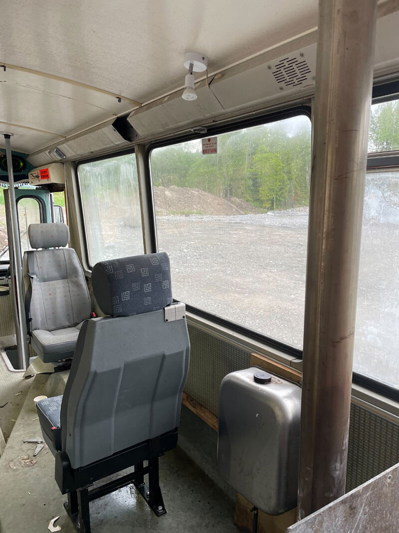 The Restoration and Conversion of a 1969 Volvo - bus conversion photo