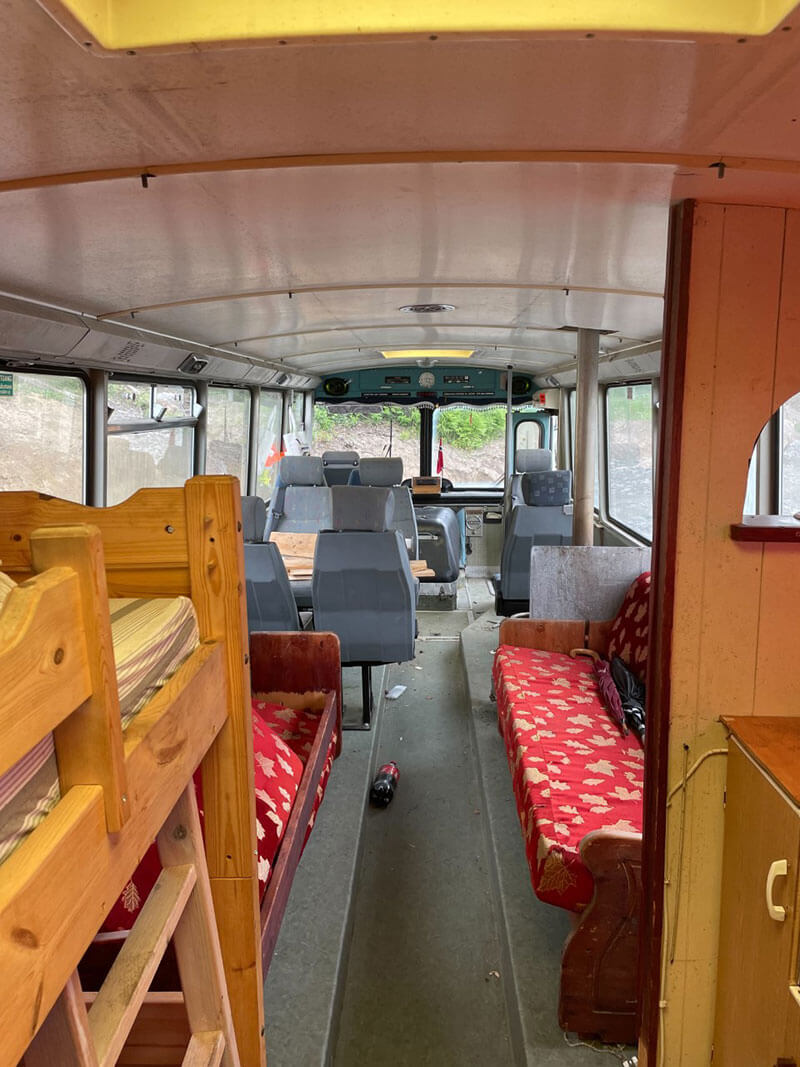 The Restoration and Conversion of a 1969 Volvo - bus conversion photo