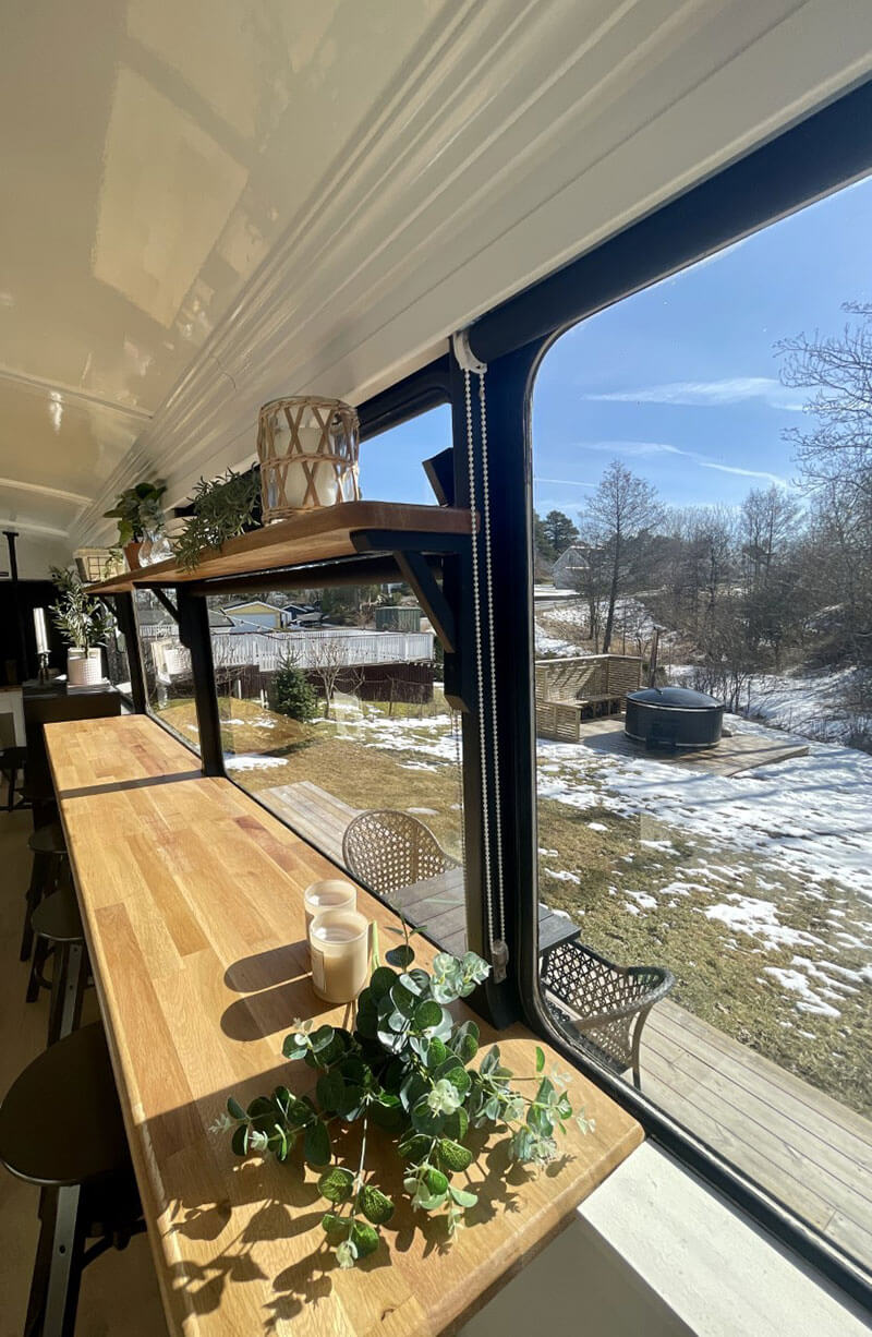 The Restoration and Conversion of a 1969 Volvo - bus conversion photo