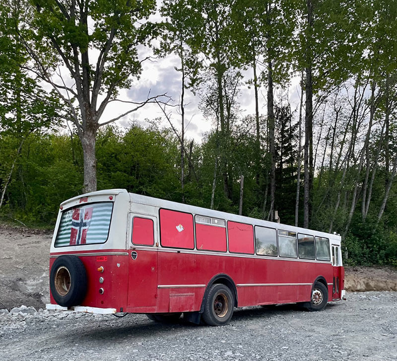 The Restoration and Conversion of a 1969 Volvo - bus conversion photo
