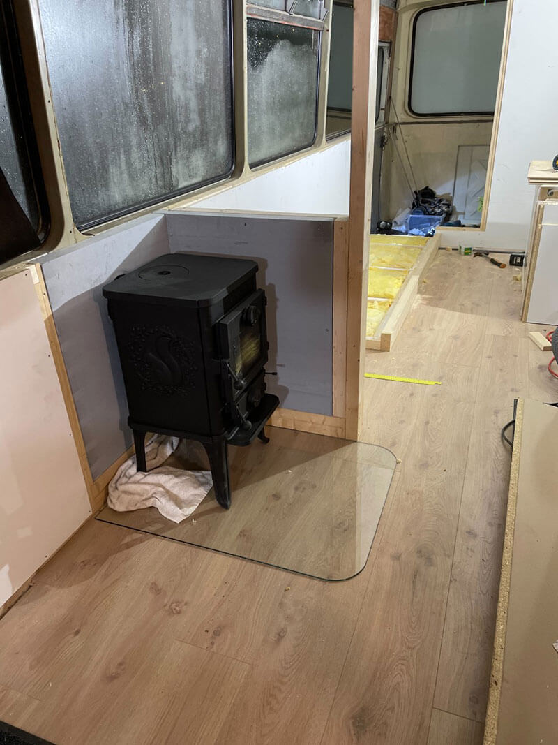 The Restoration and Conversion of a 1969 Volvo - bus conversion photo