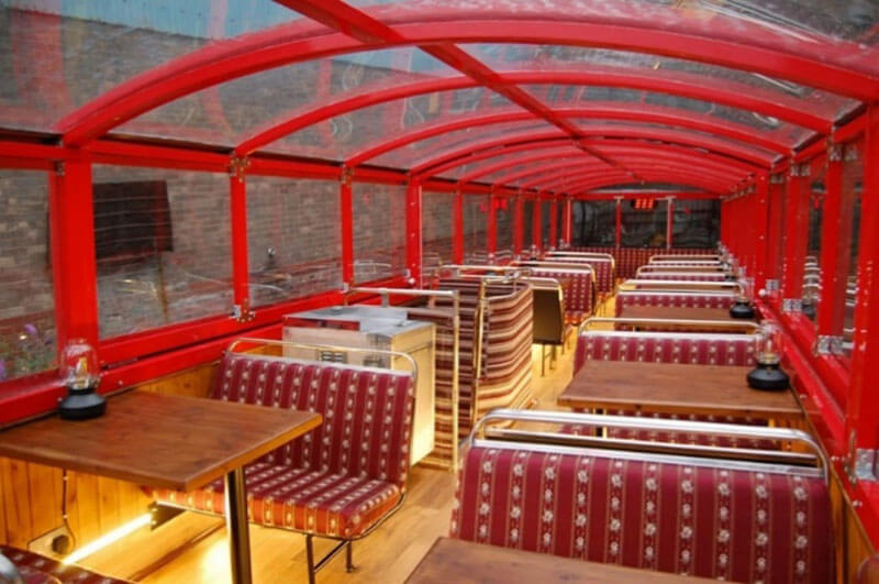 The Mammoth – A Double-Decker Restaurant - bus conversion photo