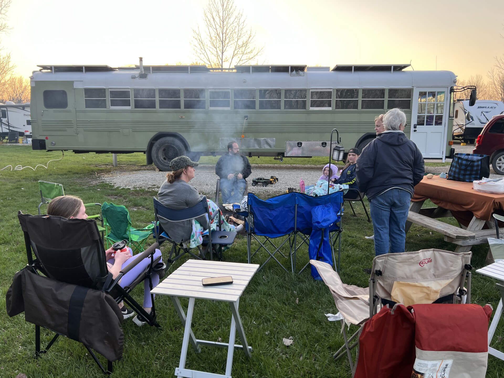 The Roaming Fowler Bus A 2004 Blue Bird All-American  - bus conversion photo