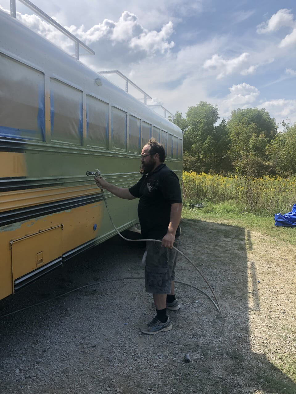 The Roaming Fowler Bus A 2004 Blue Bird All-American  - bus conversion photo