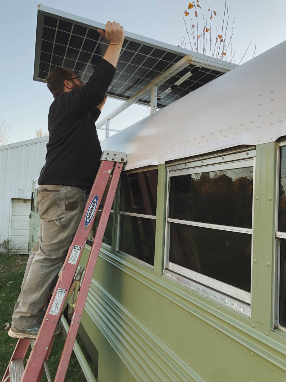 The Roaming Fowler Bus A 2004 Blue Bird All-American  - bus conversion photo