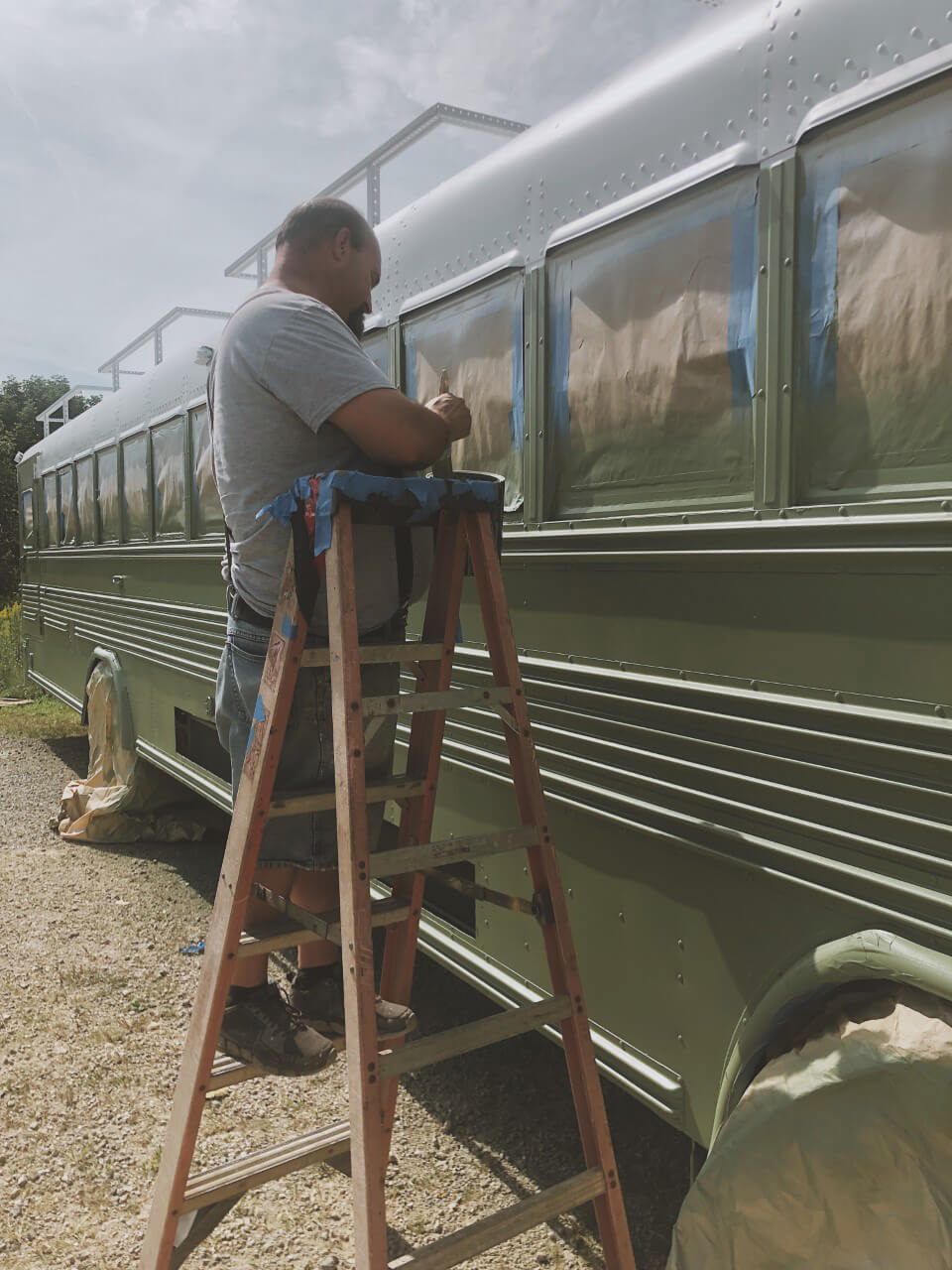 The Roaming Fowler Bus A 2004 Blue Bird All-American  - bus conversion photo