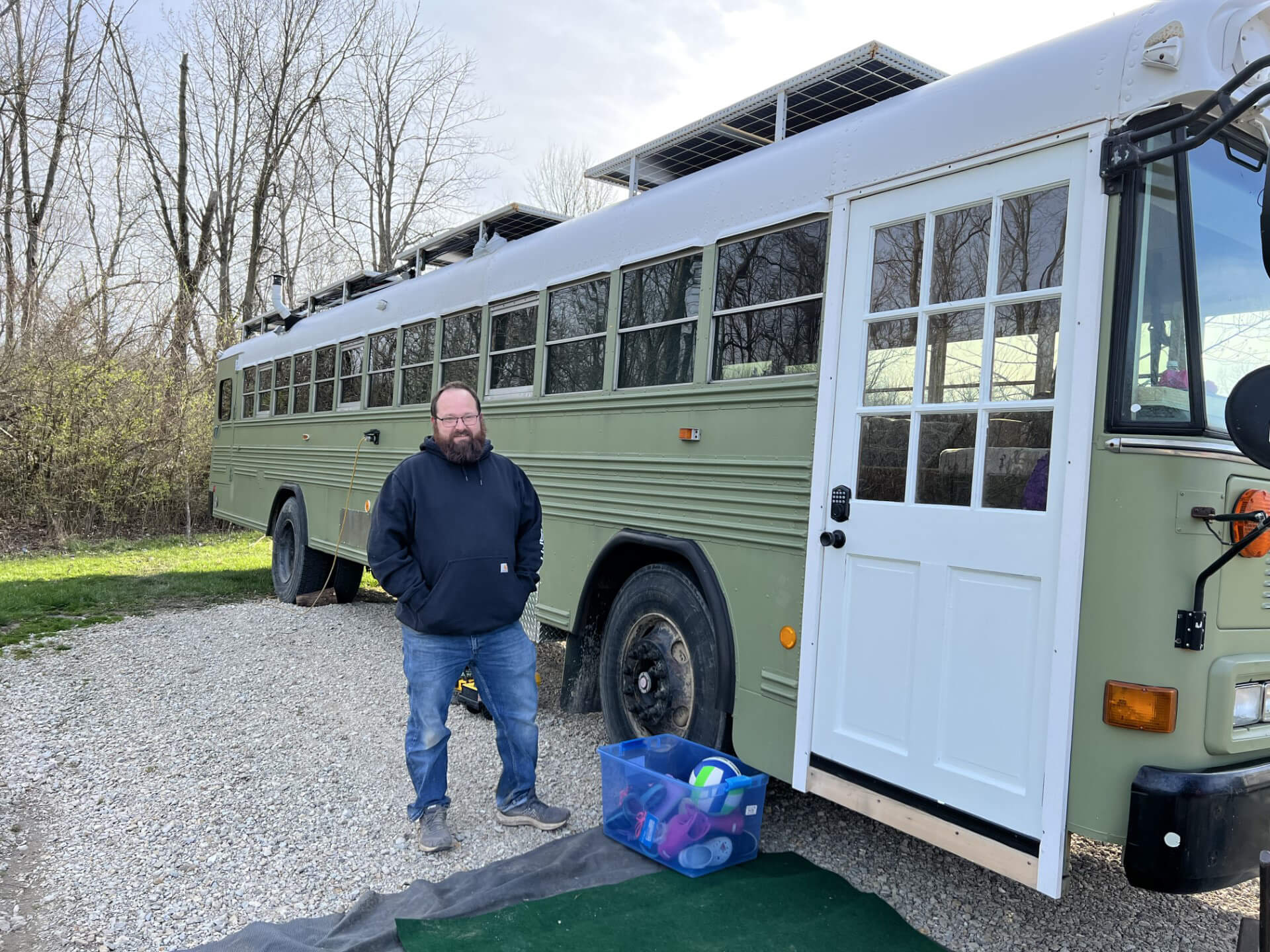 The Roaming Fowler Bus A 2004 Blue Bird All-American  - bus conversion photo