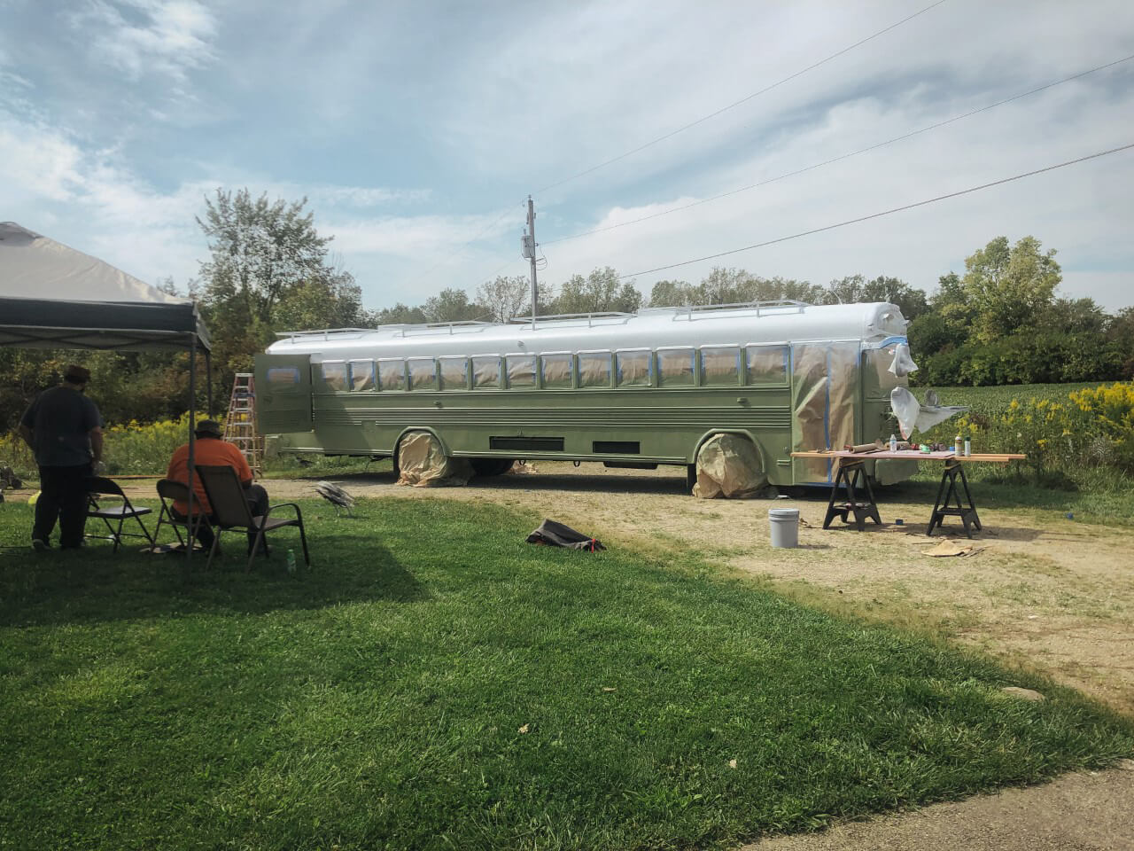 The Roaming Fowler Bus A 2004 Blue Bird All-American  - bus conversion photo