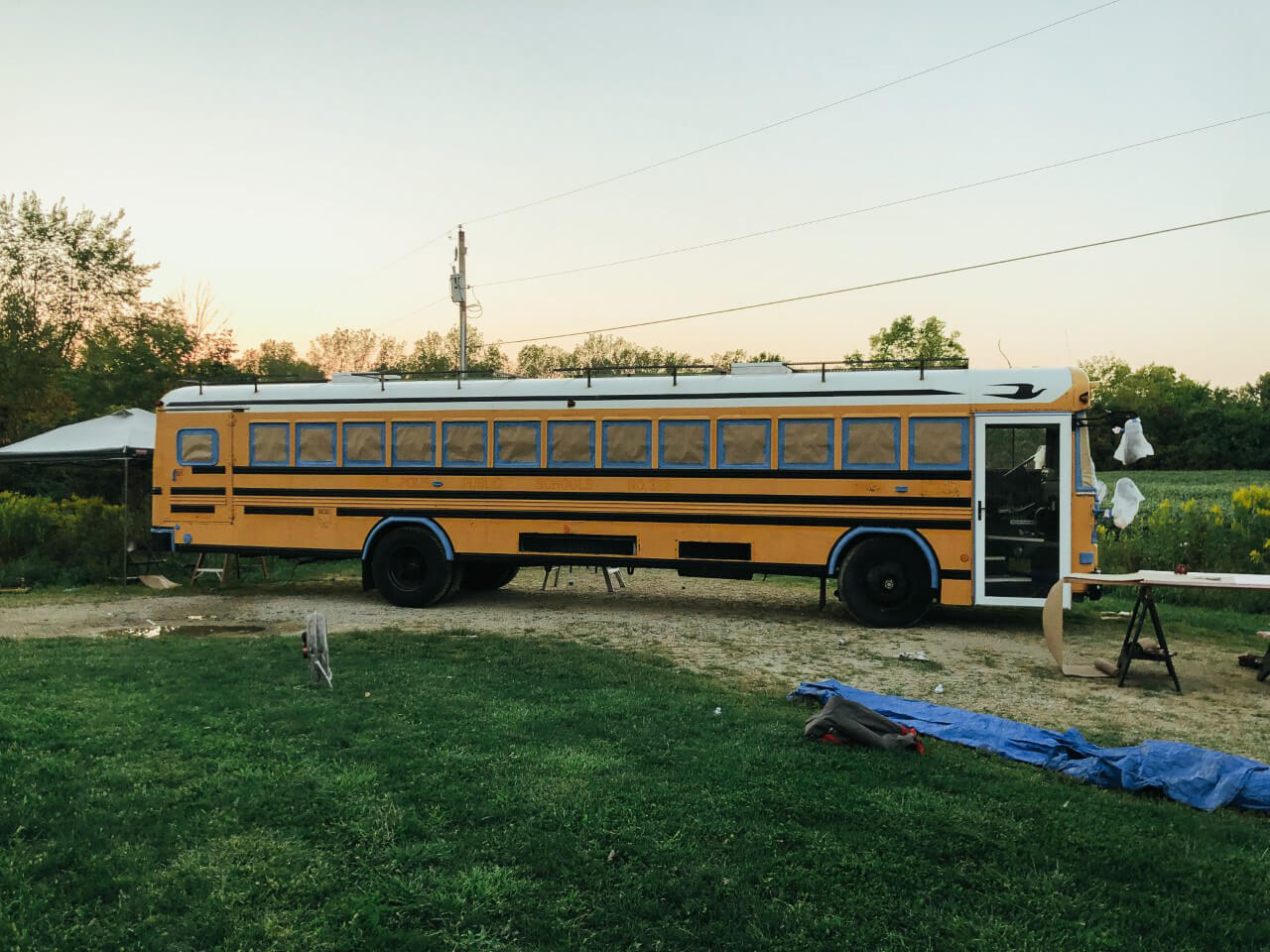 The Roaming Fowler Bus A 2004 Blue Bird All-American  - bus conversion photo