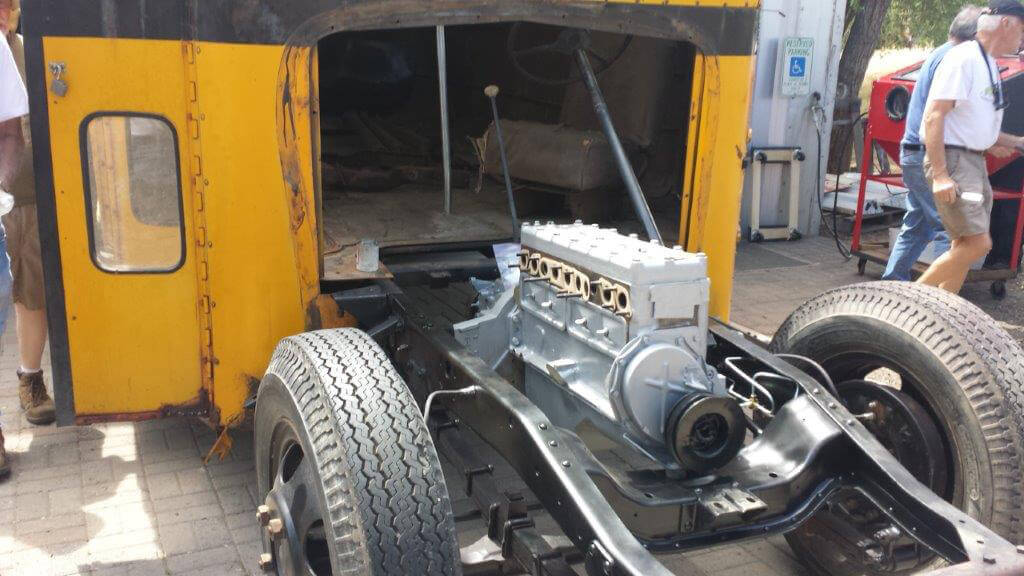Pre-fitting the replacement engine.